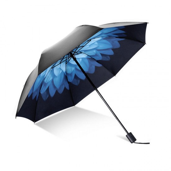 3D Starry Night Anti-UV Rainy Sunny Umbrella Ultralight Travel Windproof Umbrella Women Gift