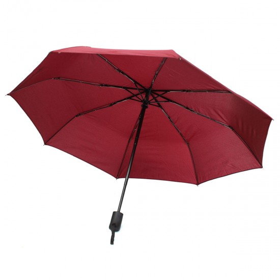 Auto Open Close Parasol Folding Rain Umbrella Telescopic Sun Strong Windproof