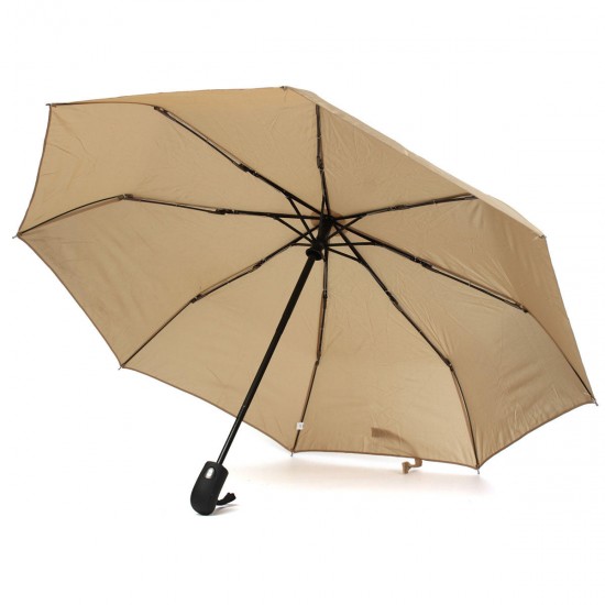 Auto Open Close Parasol Folding Rain Umbrella Telescopic Sun Strong Windproof