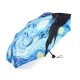 Van Gogh Starry Night Painting Sun Rain Folding Anti-UV Umbrellas