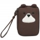 BUBM QXD-D Bear Shape Portable External Hard Drive Carrying Bag Cable Organizer for 2.5 Inch External Hard Drive USB Cable USB Flash Drive SD Cards
