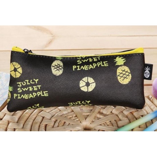 Creative fruit family PU pencils waterproof student pencil case storage bag stationery pencil bag