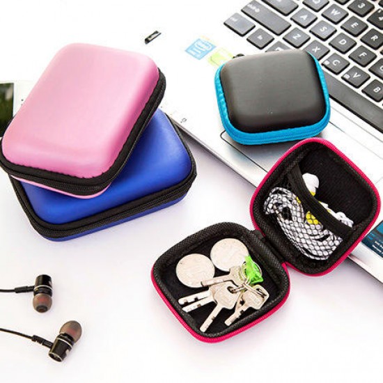Headphone Cable Cell Phone Charger Data Cable Box Headset Storage Bag Organizer