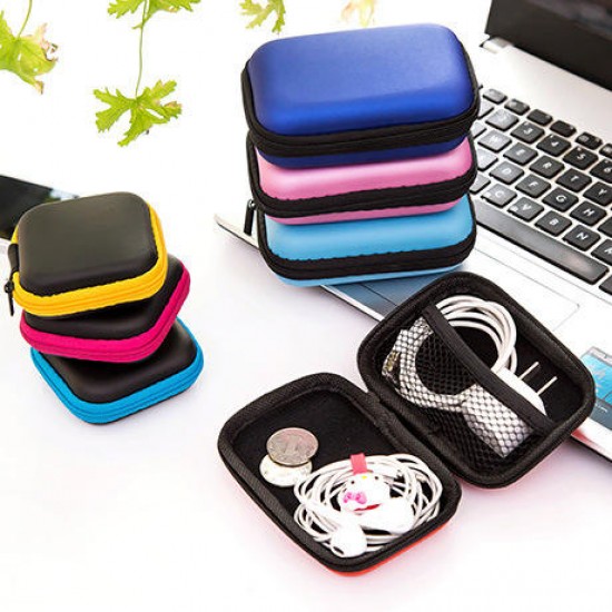 Headphone Cable Cell Phone Charger Data Cable Box Headset Storage Bag Organizer