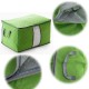High Capacity Clothes Quilts Storage Bags Folding Organizer Bags Bamboo Portable Storage Container