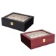 10 Grids Retro Red Wooden Watch Display Case Durable Packaging Holder Jewelry Collection Storage Watch Organizer Box Casket