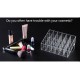 24 Lipstick Holder Display Stand Clear Acrylic Makeup Organizer Sundry Transparent Storge Boxes