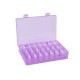 Adjustable 24 Grids Plastic Clear Case Box Holder Container Pills Jewelry Earring Nail Art Tips In Desk Small Storager