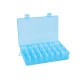 Adjustable 24 Grids Plastic Clear Case Box Holder Container Pills Jewelry Earring Nail Art Tips In Desk Small Storager