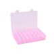 Adjustable 24 Grids Plastic Clear Case Box Holder Container Pills Jewelry Earring Nail Art Tips In Desk Small Storager