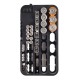 Battery Organizer with Battery Tester Storage Box Case for 72pcs AA AAA 9V AG CR C D Type Battery Holder