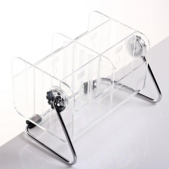 Desktop Clear TV Remote Control Mobile Phone Organizer Storage Box Stand Holder Transparent Case