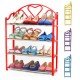 4 Tier Stack Shoes Display Storage Organizer Rack Stand Shelf Holder Unit Shelves