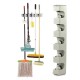 5 Position 6 Hooks Wall Mounted Mop Broom Holder Hanger Kitchen Shelf Storage Holder Home Garage Storage Systems Organizer Tool