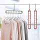 9 Holes Hanger 360 Degrees Rotatable Hook Balcony Coat Hangers Plastic Wardrobe Storage Rack for Underwear Silk Scarf Tie