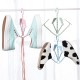 Creative Plastic Drying Shoe Rack 360 Degree Rotation Foldable Drying Hanger Rack Clothes Socks Hanger Sun Hanging Shoes Racks