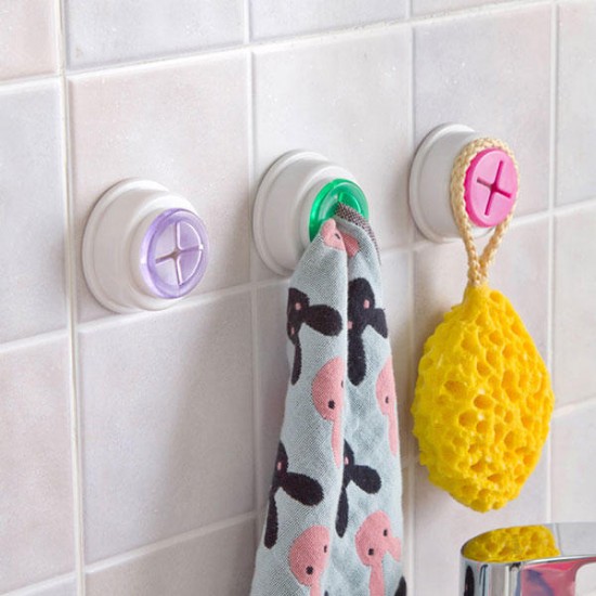 Washcloth Clip Holder Dishclout Storage Rack Kitchen Bathroom Detachable Hand Towel Hanger