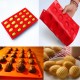 20 Cavity Silicone Shell Cake Pan Chocolate Mold Cookies Baking Mould