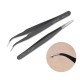 2pcs / Set Muti-funtion Anti-static Elbow and Straight Stainless Steel Tweezer Cake Plier Sugarcraft Tool for Kicthen Bakeware Decoration