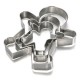 3Pcs Christmas Gingerbread Man Cookie Cutter Stainless Steel Biscuit Mold