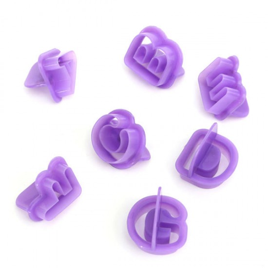 40PCS Plastic Alphabet Letter Cake Biscuit Baking Mould Fondant Cookie Cutters