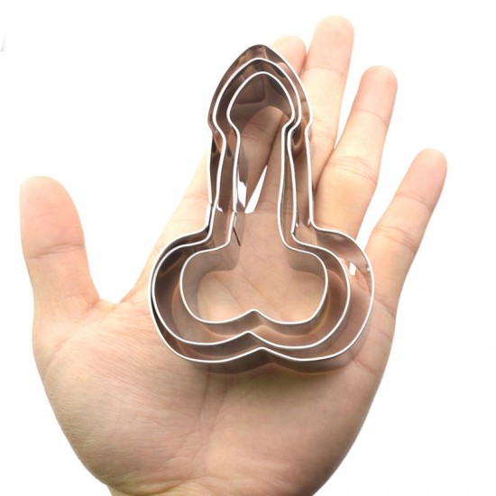 Honana Stainless Steel Willy Penis Cookie Cutter Baking Mold Biscuit Fondant Cake Mould Decorations