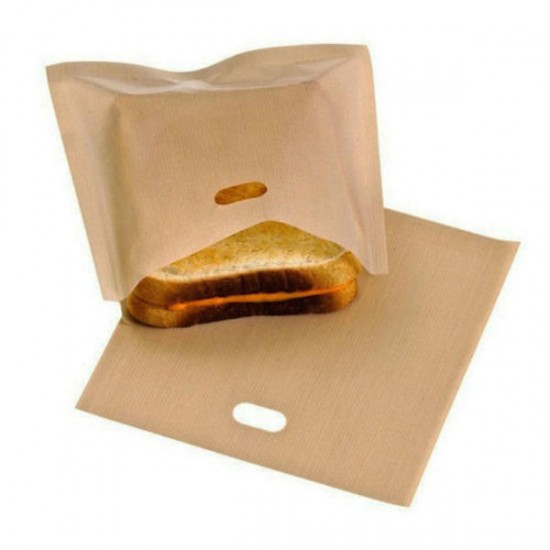 Reusable Toaster Bag Sandwich Bags Non Stick Bread Bag Toast Heating Food Bags
