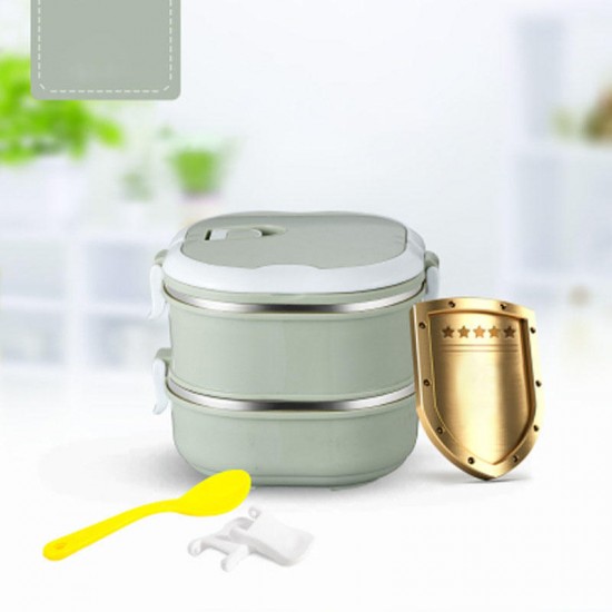 KCASA KC-BCH10 Portable Insulation Lunch Box Stainless Steel Thermal Bento Box Food Container