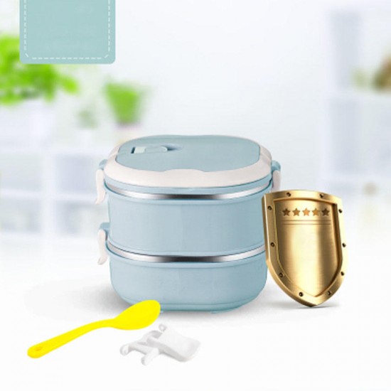 KCASA KC-BCH10 Portable Insulation Lunch Box Stainless Steel Thermal Bento Box Food Container