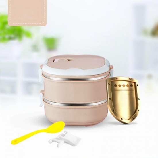 KCASA KC-BCH10 Portable Insulation Lunch Box Stainless Steel Thermal Bento Box Food Container