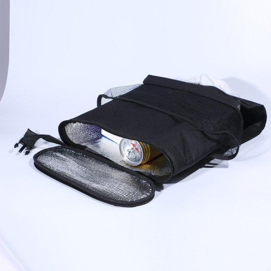 KCASA KC-KS03  Car Storage Bag Food Beverage Paper Towels Organizer Container  Picnic Lunch Dinner Bag Ice Cooler