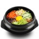 Korean DOLSOT Bowl Big Sized Earthenware Stone Pot Bibimbap Cooking + Trivet Set Rice Bowl