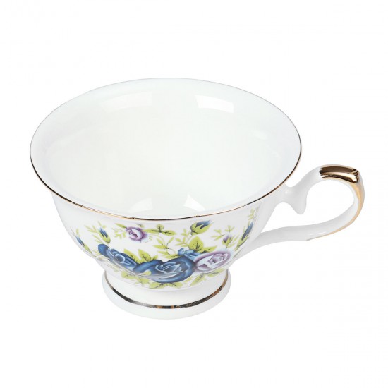 15pcs Fine Bone China Pottery Porcelain Elegant Coffee Tea Pot Cup Set Gifts