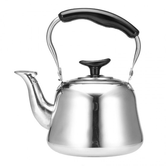 1L Stainless Steel Whistling Kettle Boiling Water Tea Coffee Maker Silver Water Boiler