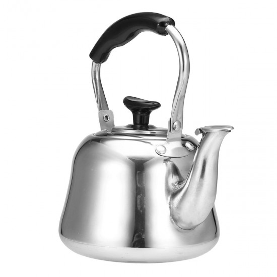 1L Stainless Steel Whistling Kettle Boiling Water Tea Coffee Maker Silver Water Boiler