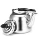 1L Stainless Steel Whistling Kettle Boiling Water Tea Coffee Maker Silver Water Boiler