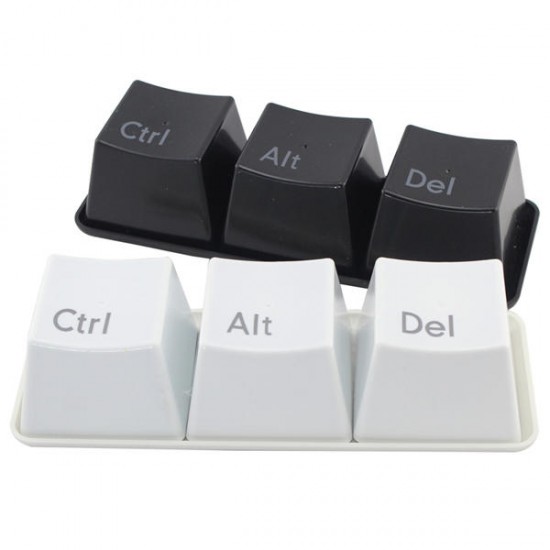 3Pcs Creative Keyboard Tea Cup Keypad Ctrl Del Alt Cup Coffee Mug