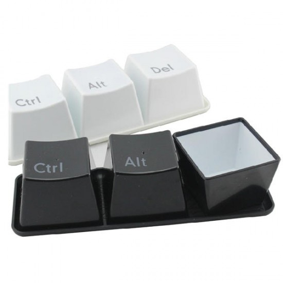 3Pcs Creative Keyboard Tea Cup Keypad Ctrl Del Alt Cup Coffee Mug