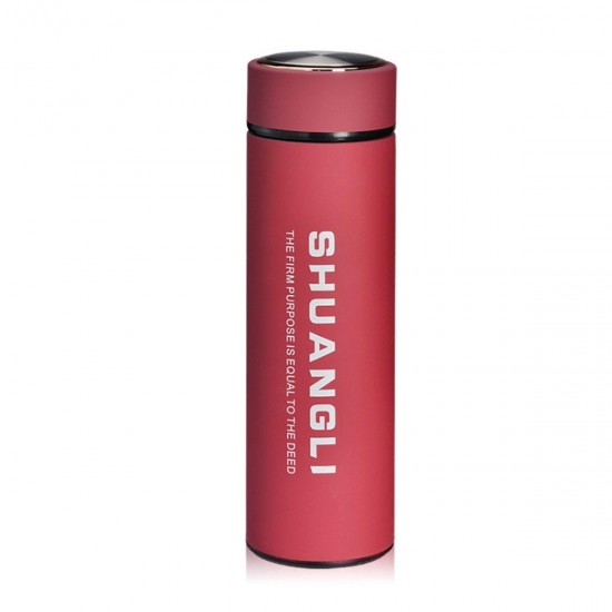 480ml Stainless Steel Vacuum Cup Portable Travel Insulated Bottle Drinking Mug Water Bottle