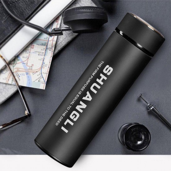 480ml Stainless Steel Vacuum Cup Portable Travel Insulated Bottle Drinking Mug Water Bottle