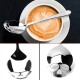 KCASA KC-FS05 Skull Shape Stainless Steel Tea Coffee Sugar Stirring Spoon Scoop Tea Spoon Cooking Spoon 1 Piece Skull Eyes Shape Random