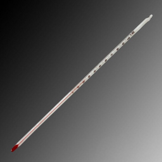 0-100 Degree Glass Thermometer Home Brew Laboratory Red Water Filled Thermometer