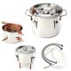 10L 2Gal Home DIY Alcohol Distiller Moonshine Ethanol Copper Still Stainless Kit Still Stainless Brewing Equipment