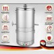 10L DIY Professional Alcohol Moonshine Water Copper Household Home Stainless Alcohol Distiller Boiler B-eer W-ine Making For Party Home Living 220V