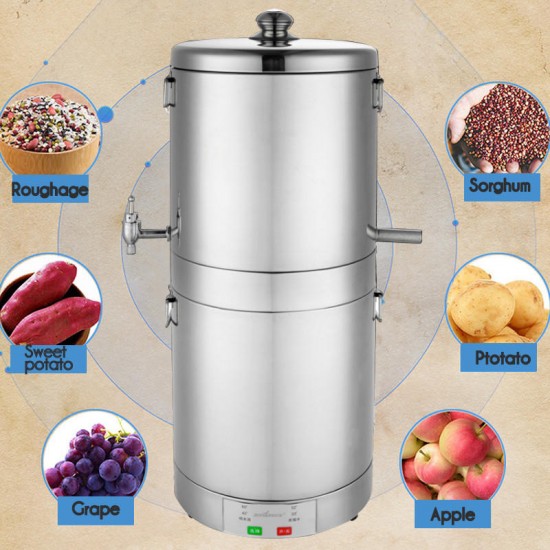 220V 15L Stainless Alcohol Multiple Cooking W-ine Distiller B-eer Maker Moonshine Ethanol Stainless Still Boiler Home Moonshine Boile Gifts