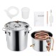 2GAL/3GAL/5GAL/8GAL Moonshine Still Spirits Kit Water Alcohol Distiller Boiler Home Brewing Kit Stainless Steel DIY