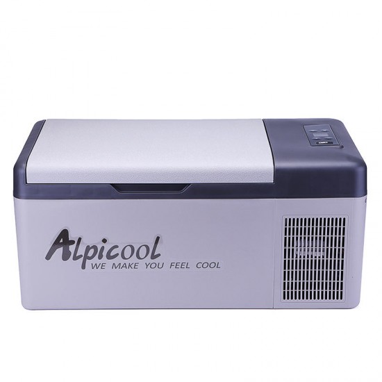 Alpicool 15L 12/24V Portable Freezer Camping Car Boating Caravan Bar Mini Fridges by APP Car Refrigerator