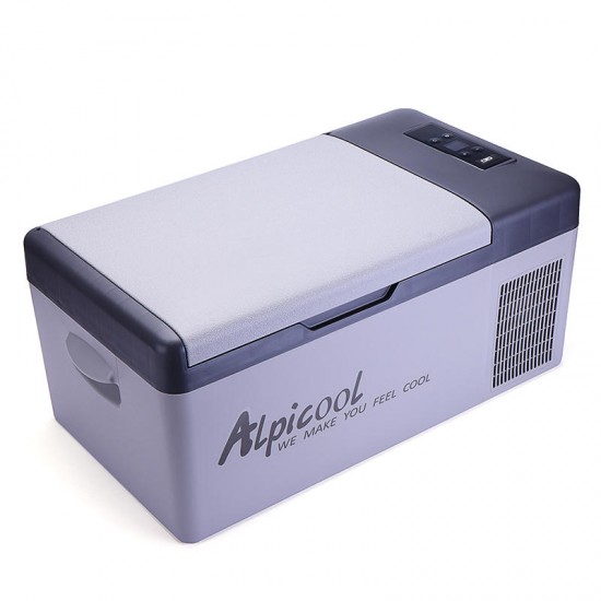 Alpicool 15L 12/24V Portable Freezer Camping Car Boating Caravan Bar Mini Fridges by APP Car Refrigerator