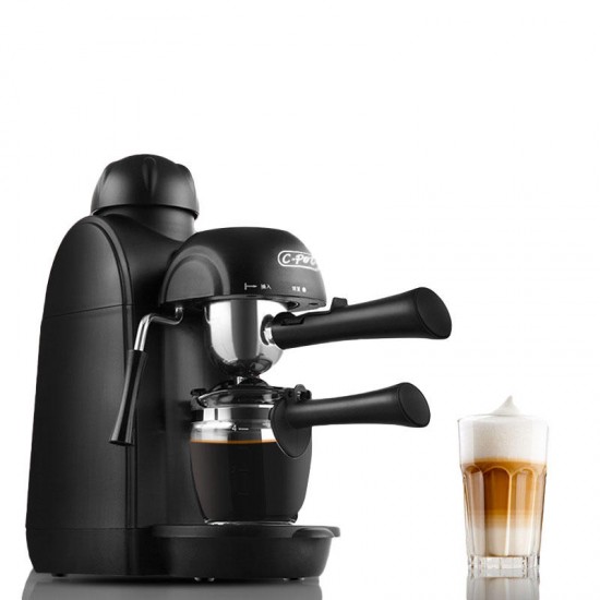 C-pot 5 Bar Pressure Personal Espresso Coffee Machine Maker Steam Espresso System with Milk Frother