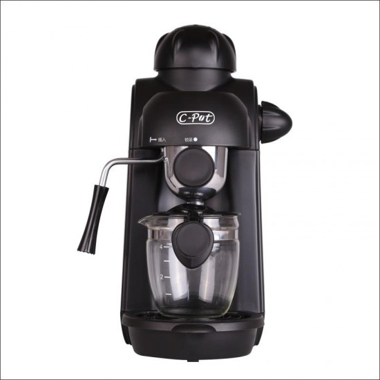 C-pot 5 Bar Pressure Personal Espresso Coffee Machine Maker Steam Espresso System with Milk Frother